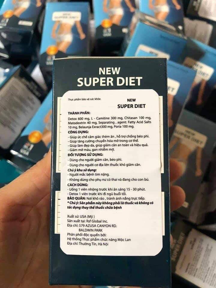 giảm cân new super diet của mỹ