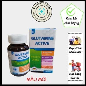 thuốc hạ men gan glutamine active mẫu mới