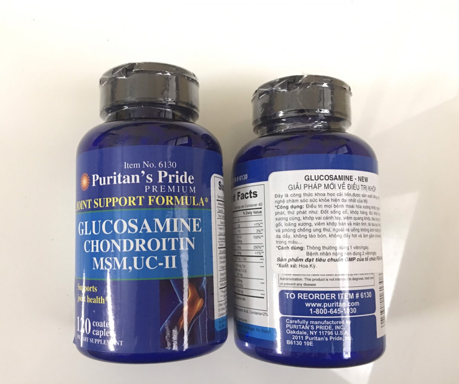 Puritan's pride glucosamine chondroitin msm Lọ 120 viên